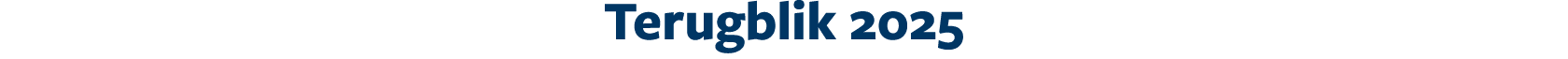 Terugblik 2025